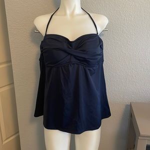 Womens new JCrew 2 piece Tankini and skirt bottom Navy blue size XL